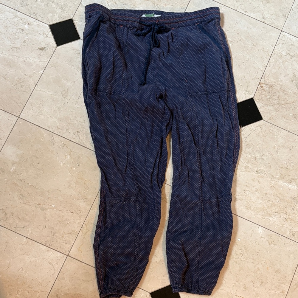 Anthropologie Navy Blue Joggers